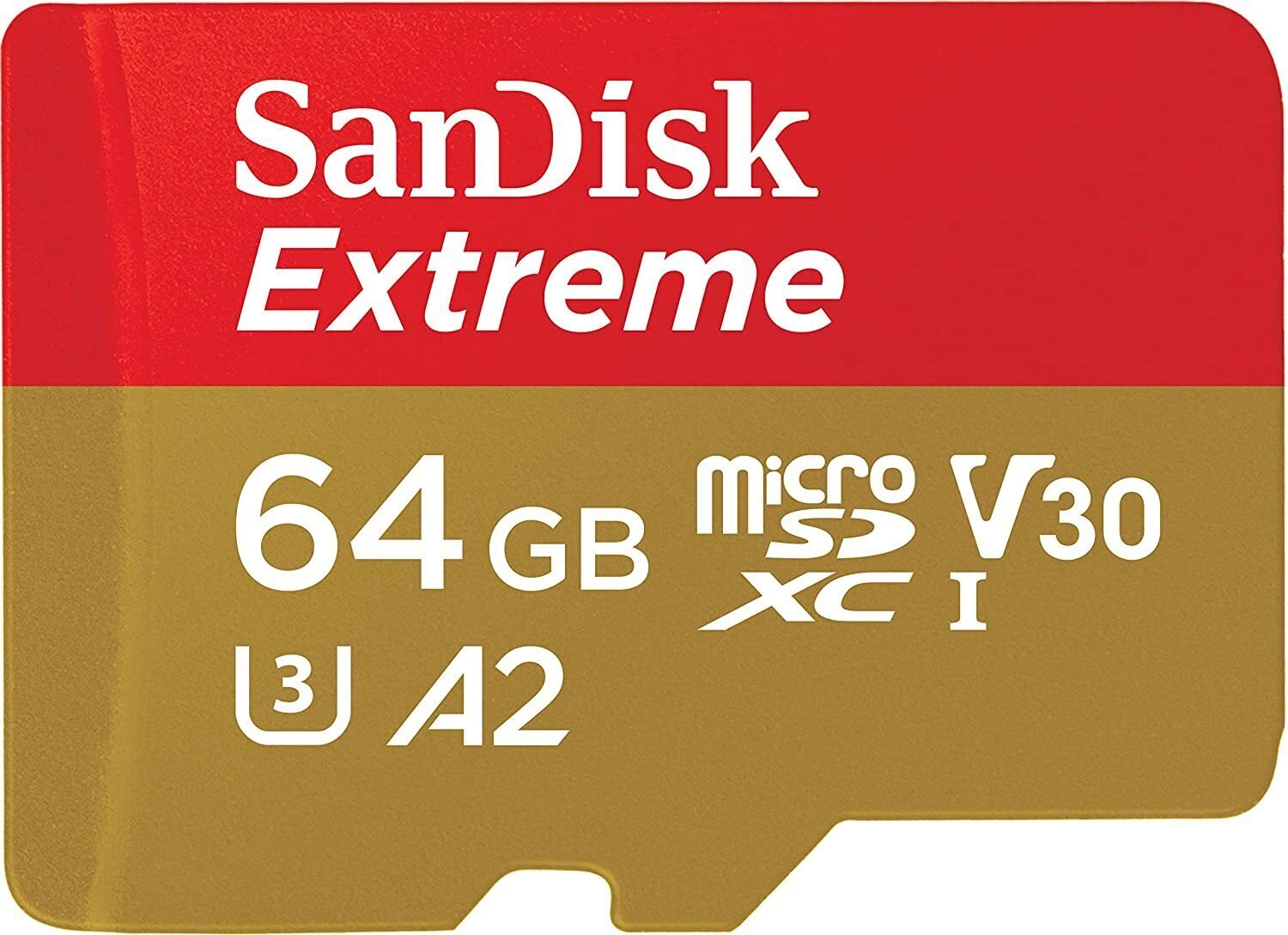картинка SanDisk  64GB microSDXC C10 UHS-I U3 R160/W60MB/s Extreme V30  (SDSQXA2-064G-GN6MN) от магазина Chako.ua