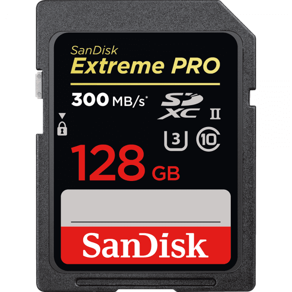 картинка SanDisk 128GB SDXC C10 UHS-II R300/W260MB/s 4K Extreme Pro(SDSDXPK-128G-GN4IN) от магазина Chako.ua