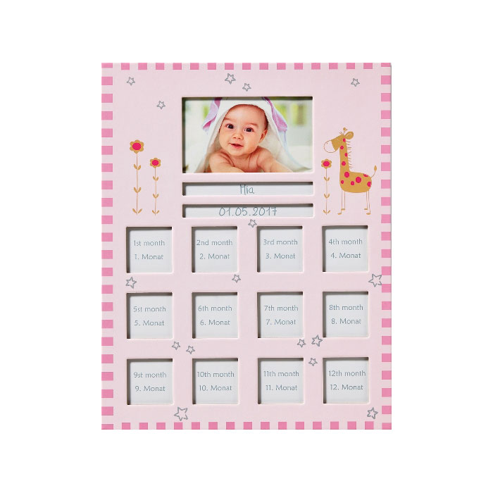 картинка Рамка Walther Baby Animal, pink  for 1 photo 6,5 x 10,5 cm and 12 photos 4 x 4 cm BR148R от магазина Chako.ua