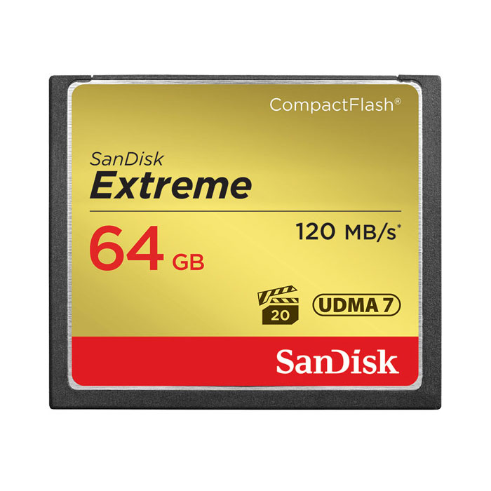 картинка SanDisk 64GB CF Extreme R120/W85MB/s (SDCFXSB-064G-G46) от магазина Chako.ua