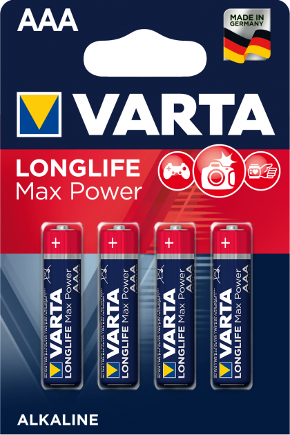 картинка Батарейка VARTA 4703 (LR03) Max-Tech (Max-Power) 1x4  alkaline от магазина Chako.ua