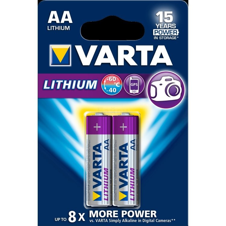 картинка Батарейки VARTA Professional AA Lithium/LR 06 (2 шт) от магазина Chako.ua