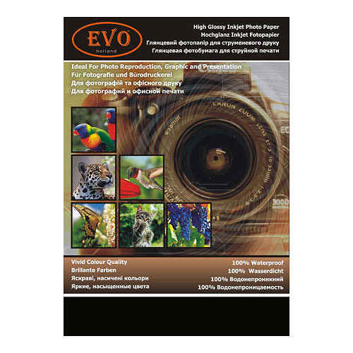 картинка фотопапір  EVO GP-180-A6/500 180г 500 аркушів А6 White Box глянець* от магазина Chako.ua