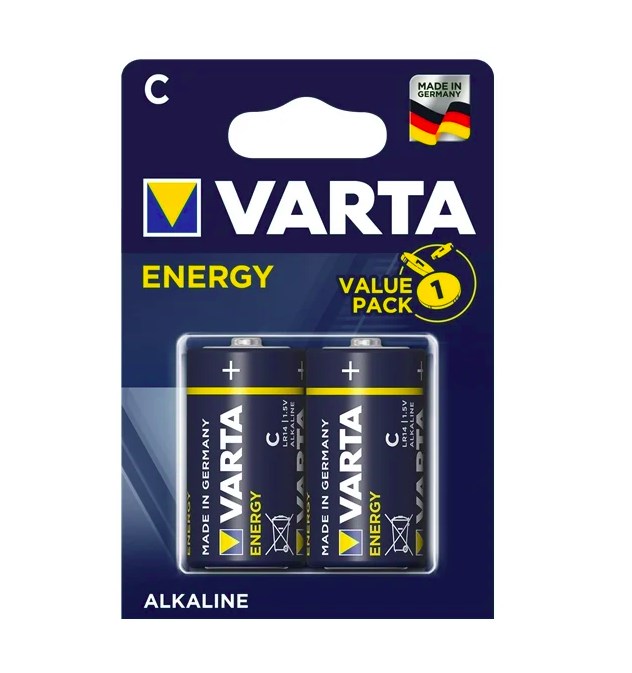картинка Батарейка VARTA 4114 (LR14) Energy  блістер (2шт) alkaline от магазина Chako.ua