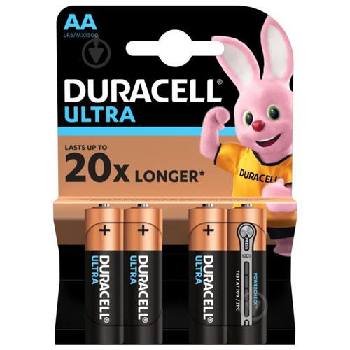 картинка Батарейка DURACELL LR06 MX1500 Ultra 1x4  от магазина Chako.ua