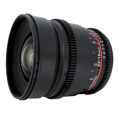 картинка Lens Samyang 16mm T2.2 ED AS UMC CS VDSLR Canon EF от магазина Chako.ua
