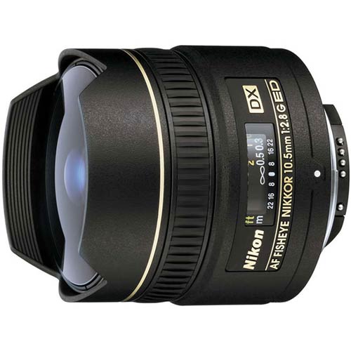 картинка Lens Nikon AF 10.5mm f/2.8G ED DX Fisheye от магазина Chako.ua