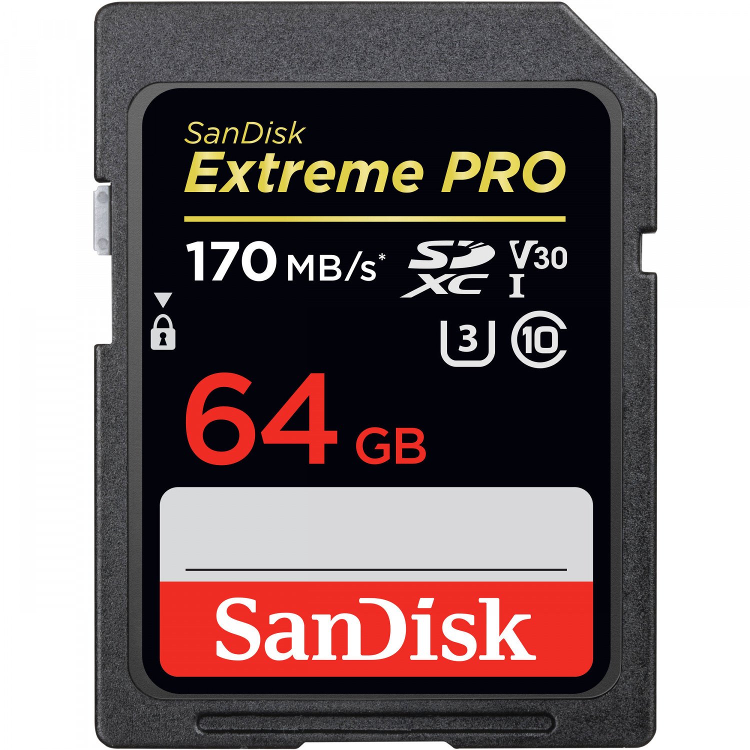 картинка SanDisk 64GB SDXC C10 UHS-I U3 R170/W90MB/s Extreme Pro (SDSDXXY-064G-GN4IN) от магазина Chako.ua